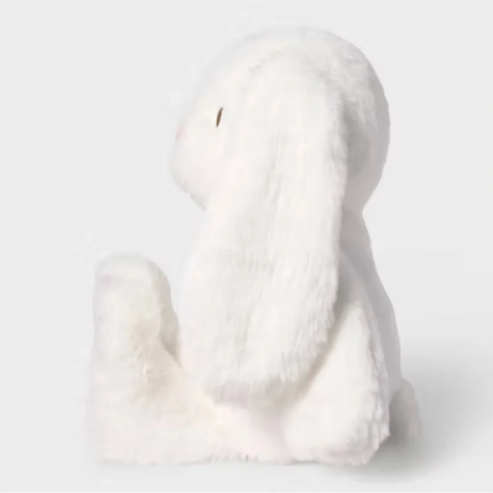 11'' White Bunny Stuffed Animal - Gigglescape - Picture 3 of 3